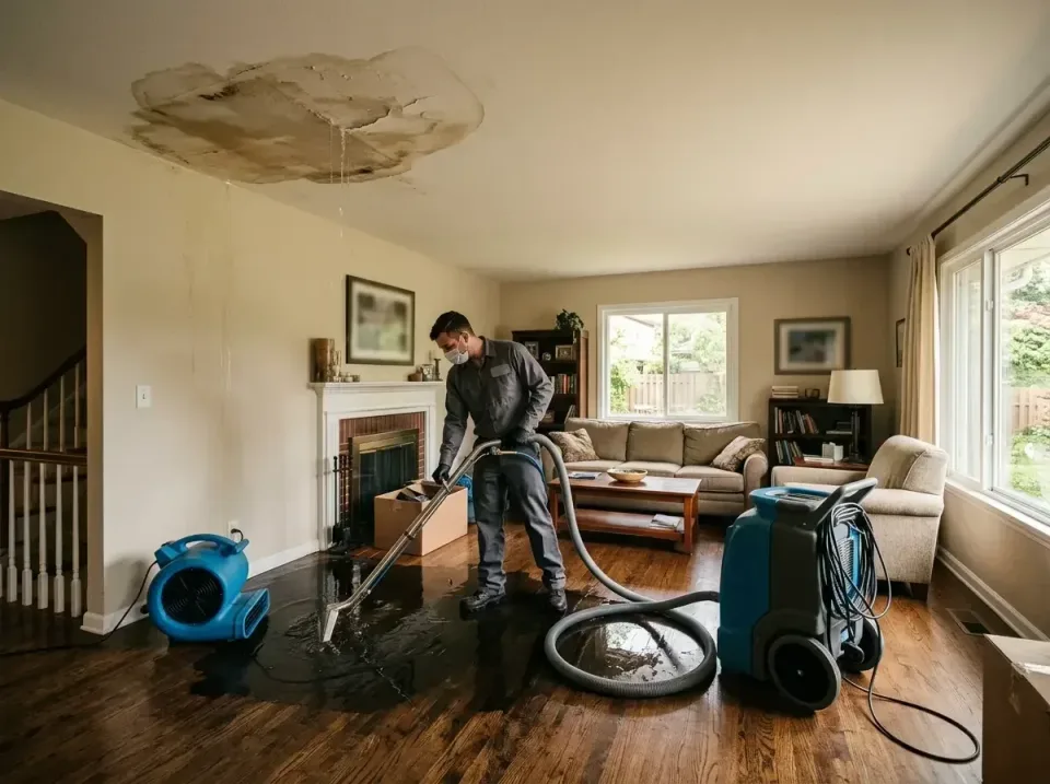 attic-pipe-burst-ceiling-drip-008 — frequently asked questions, Water Damage Restoration & Carpet Care in Johnson Creek, WI
